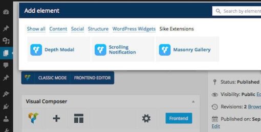 Visual Composer Extensions Popup And Notification