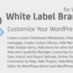 White Label Branding For WordPress Multisite