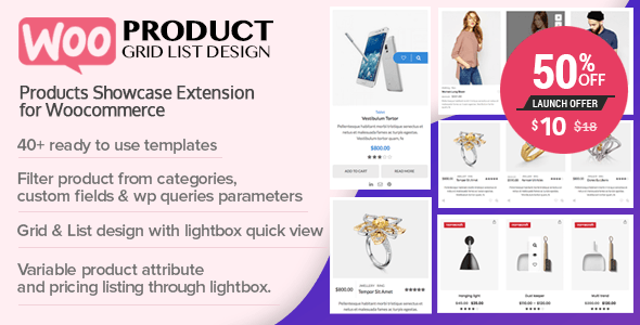 WOO Product Grid/List Design WOO Product Grid/List Design
