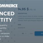 Woocommerce Advanced Quantity