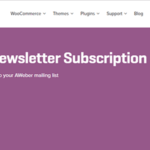 Woocommerce Aweber Newsletter Subscription