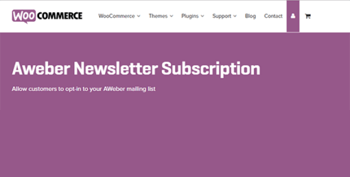 Woocommerce Aweber Newsletter Subscription