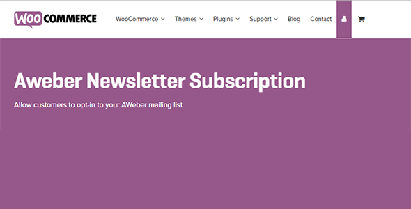Woocommerce Aweber Newsletter Subscription Woocommerce Aweber Newsletter Subscription
