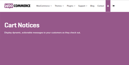 Woocommerce Cart Notices