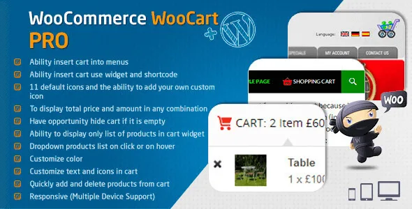 WooCart Pro – Dropdown Cart for WooCommerce WooCart Pro – Dropdown Cart for WooCommerce