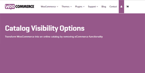Woocommerce Catalog Visibility Options