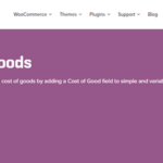 Woocommerce Cost Of Goods