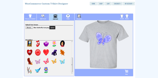 WooCommerce Custom T-Shirt Designer