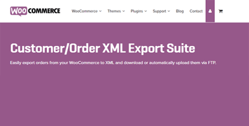 Woocommerce Customer Order Xml Export Suite