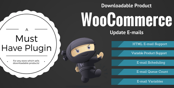 WooCommerce Downloadable Product Update E-mails (Pro) WooCommerce Downloadable Product Update E-mails (Pro)