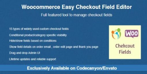 WooCommerce Easy Checkout Fields Editor