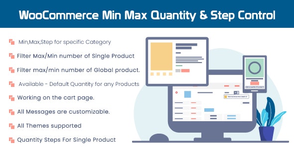 WooCommerce Min Max Quantity & Step Control WooCommerce Min Max Quantity & Step Control
