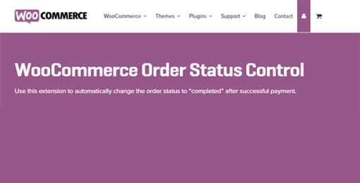 Woocommerce Order Status Control