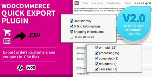 Woocommerce Quick Export Plugin