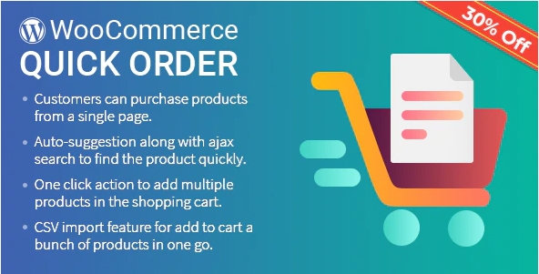 WooCommerce Quick Order WooCommerce Quick Order