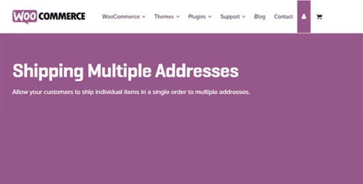 Woocommerce Shipping Multiple Addresses