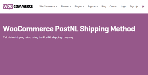 Woocommerce Postnl Shipping Method