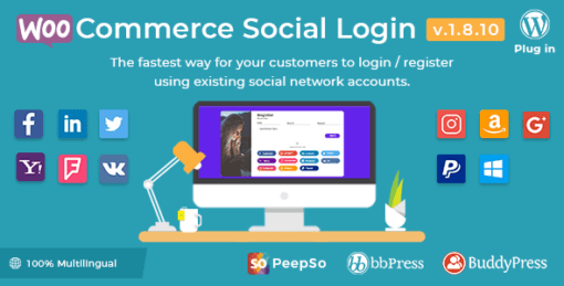 Woocommerce Social Login – WordPress Plugin