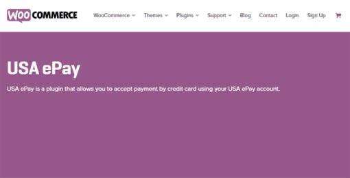 Woocommerce Usa Epay Gateway