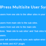 WordPress Multisite User Sync/Unsync