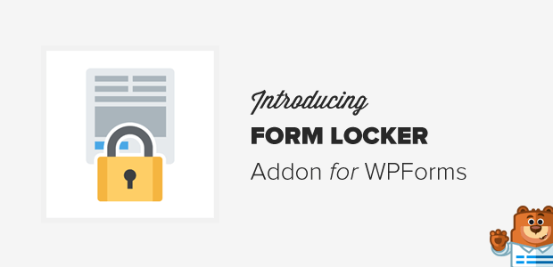 WPForms – Form Locker addon WPForms – Form Locker addon