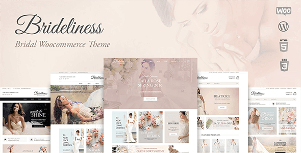 Brideliness – Wedding Shop WordPress Woocommerce Theme Brideliness – Wedding Shop WordPress Woocommerce Theme
