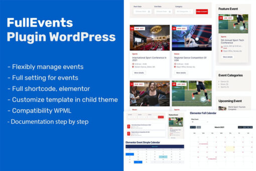 FullEvents – Ovatheme Events