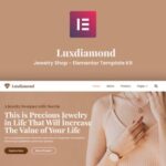 Luxdiamond – Jewelry Shop Elementor Template Kit