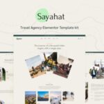 Sayahat – Travel Agency Elementor Template kit