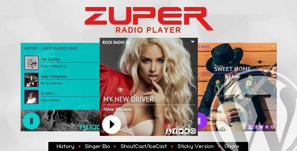 Zuper – Shoutcast and Icecast Radio Player With History – Elementor Widget Zuper – Shoutcast and Icecast Radio Player With History – Elementor Widget