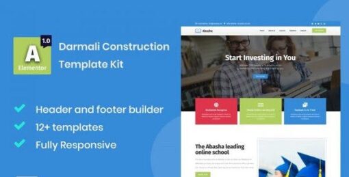 Abasha – Education & Learning Courses Elementor Template Kit