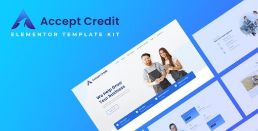 Accept Credit – Financial Services Elementor Template kit
