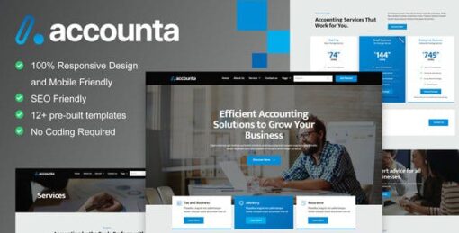 Accounta – Accounting Firm Elementor Template Kit