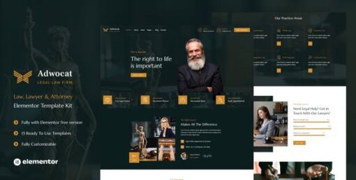 Adwocat – Law Firm & Attorney Elementor Template Kit