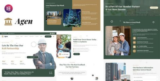 Agen – Real Estate & Property Developer Elementor Template Kit