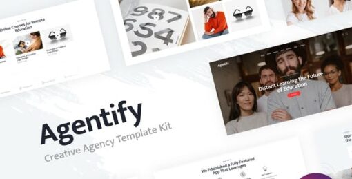 Agentify | Personal Portfolio for Creatives Elementor Template Kit