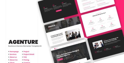 Agenture | Digital Agency & Startup Elementor Template Kit