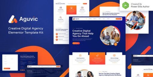 Aguvic – Creative Digital Agency Elementor Template Kit
