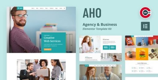 Aho – Agency & Business Elementor Template Kit