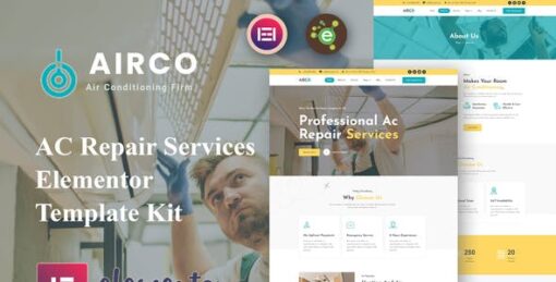 Airco – AC Repair Services Elementor Template Kit