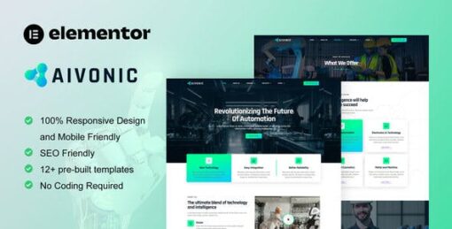 Aivonic – AI & Robotics Elementor Pro Template Kit