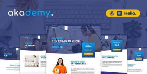 Akademy – Online Courses Elementor Template Kit