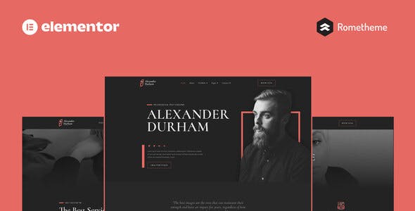 Alexander Durham – Portfolio Photography Elementor Pro Full Site Template Kit Alexander Durham – Portfolio Photography Elementor Pro Full Site Template Kit