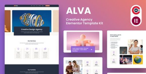 Alva – Creative Agency Elementor Template Kit