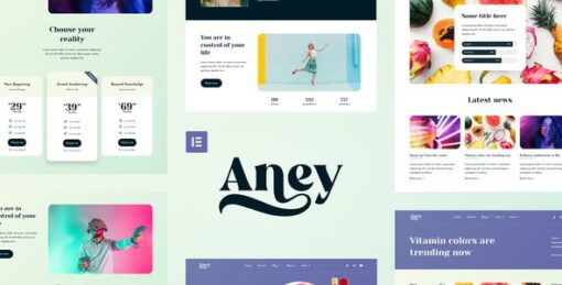 Aney – Vibrant Elementor Template Kit
