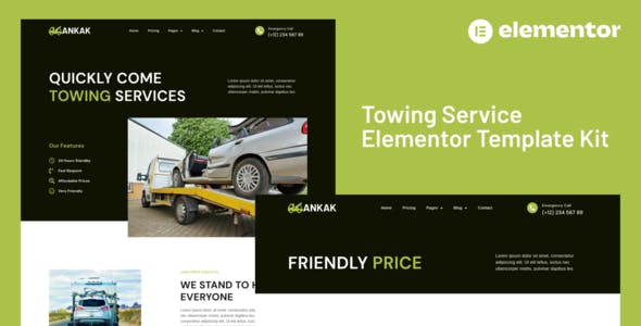Ankak – Towing Services Elementor Pro Template Kit Ankak – Towing Services Elementor Pro Template Kit