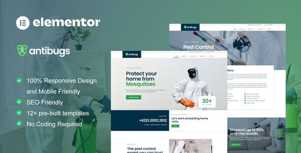 Antibugs – Pest Control Service Elementor Template Kit Antibugs – Pest Control Service Elementor Template Kit