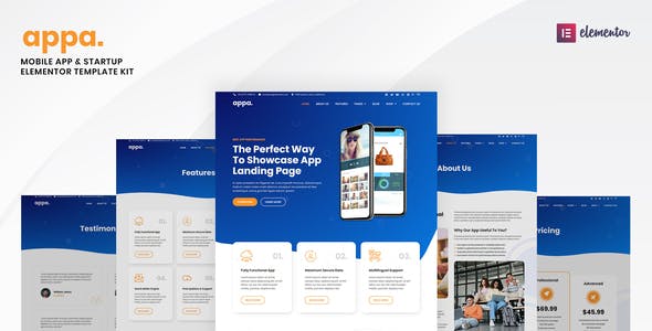 Appa – Mobile App & Startup Elementor Template Kit Appa – Mobile App & Startup Elementor Template Kit