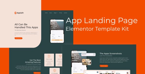 Appiah – App Landing Page Elementor Template Kit Appiah – App Landing Page Elementor Template Kit