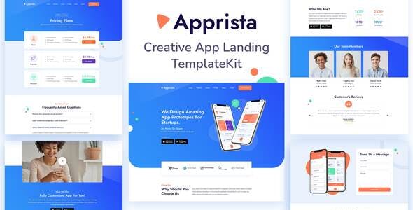 Apprista – Creative App Landing Elementor Template Kit Apprista – Creative App Landing Elementor Template Kit